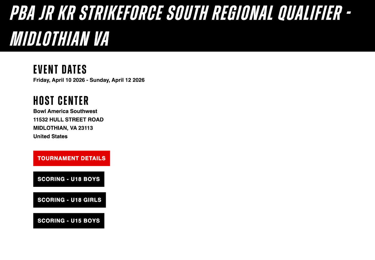 PBA Jr. South Regional Qualifier (Midlothian) 2026 photo 8